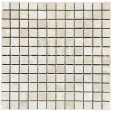 ROYAL, mosaïque en travertin 30x30 cm, BEIGE nuancé (23x23)