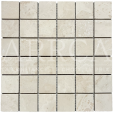 ROYAL, mosaïque en travertin 30x30 cm, BEIGE nuancé (48x48)