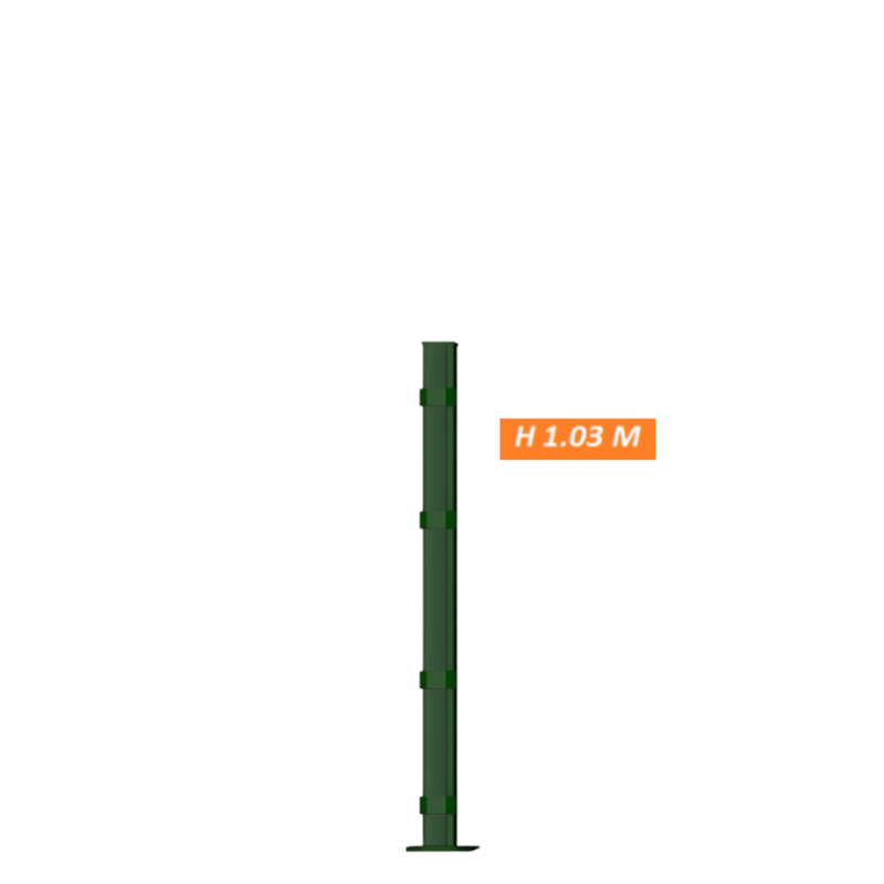 PROFENCE Vert, Poteau de clôture, [à sceller | H 1.03 m]