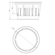 Rehausse pour plot DAKOTA 50 mm