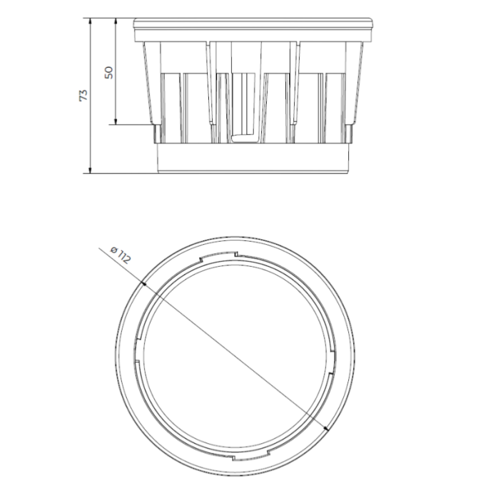 Rehausse pour plot DAKOTA 50 mm