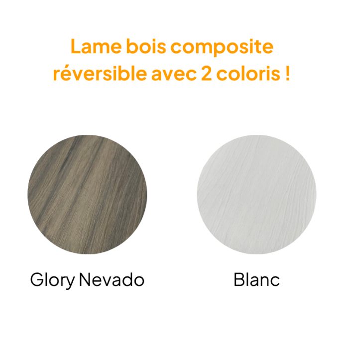 SUPRADECK Blanc, Lame composite