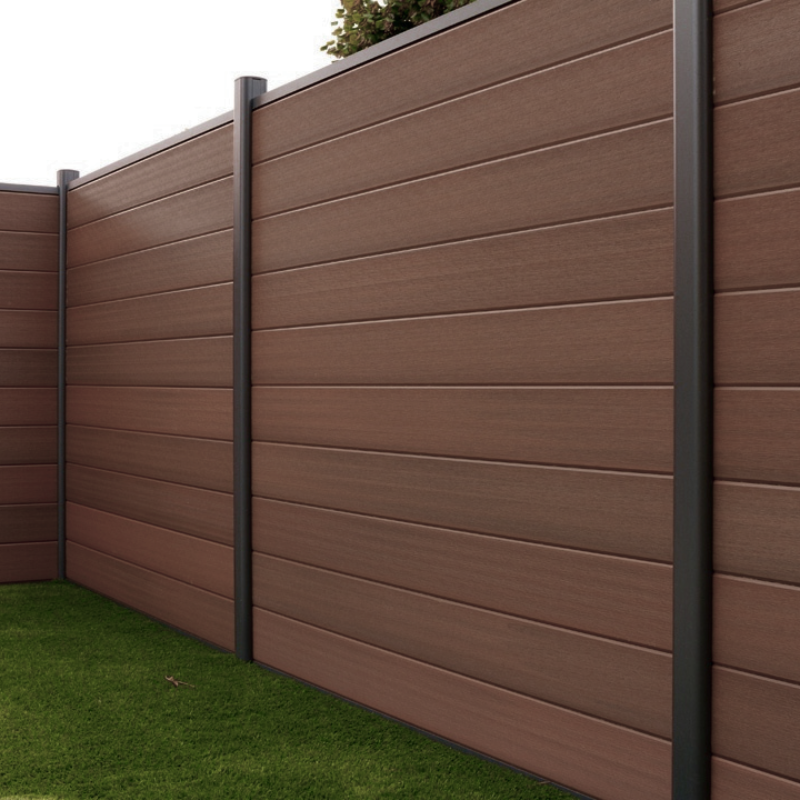 SUPRAFENCE Ipe, Kit avec lames terrasse composite, [L 2.2 x H 2 m]