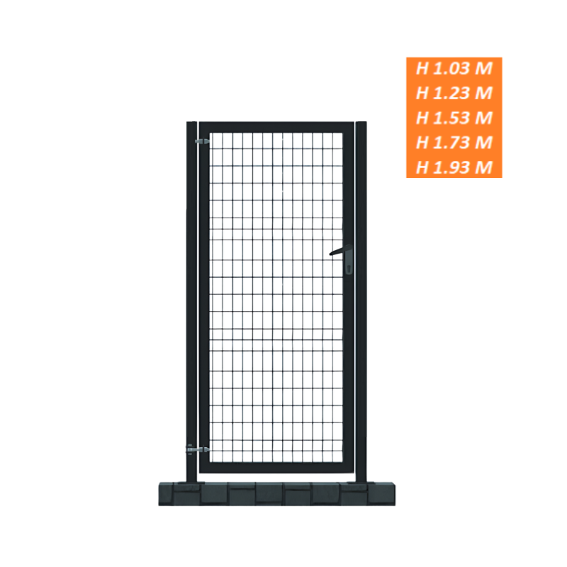 PROFENCE Anthracite, KIT Portillon clôture rigide [L. 1000 mm]