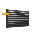 F60 LOUVER Anthracite, Côture aluminium persienne [L 2.0 x H 1.2 m]