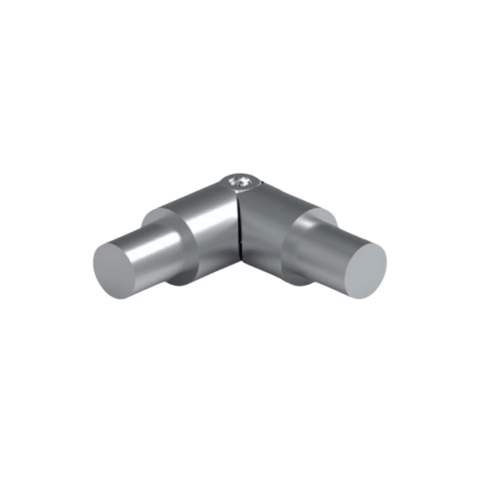 SECO Gris Inox, Coude articulé de tube Ø16 mm