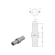 SECO Anthracite, Manchon de liaison Ø16 mm