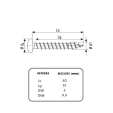 Vis universelle Wirox, Ø5 x 40 mm