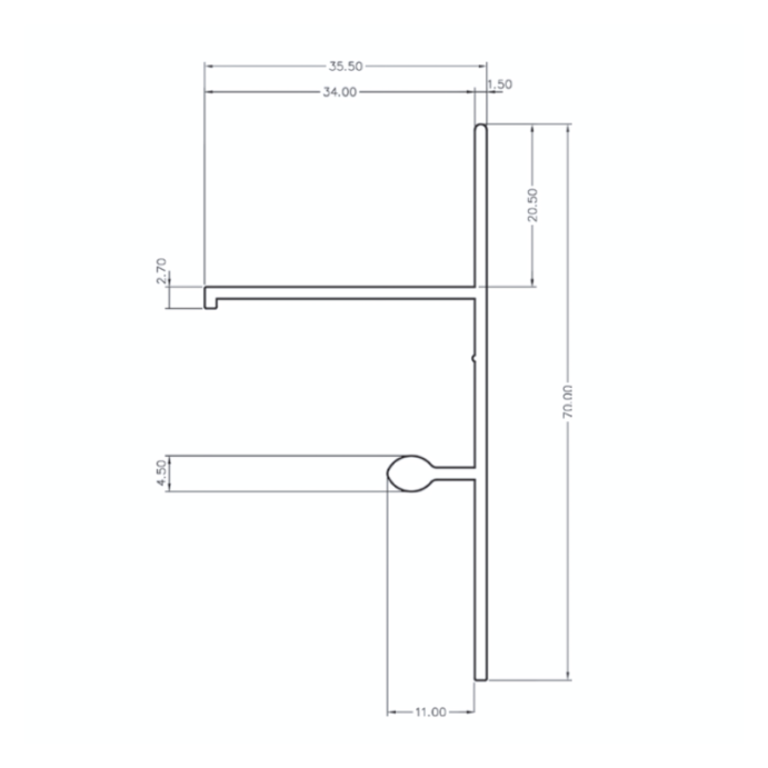 Profilé de finition clipsable pour terrasse sur plots